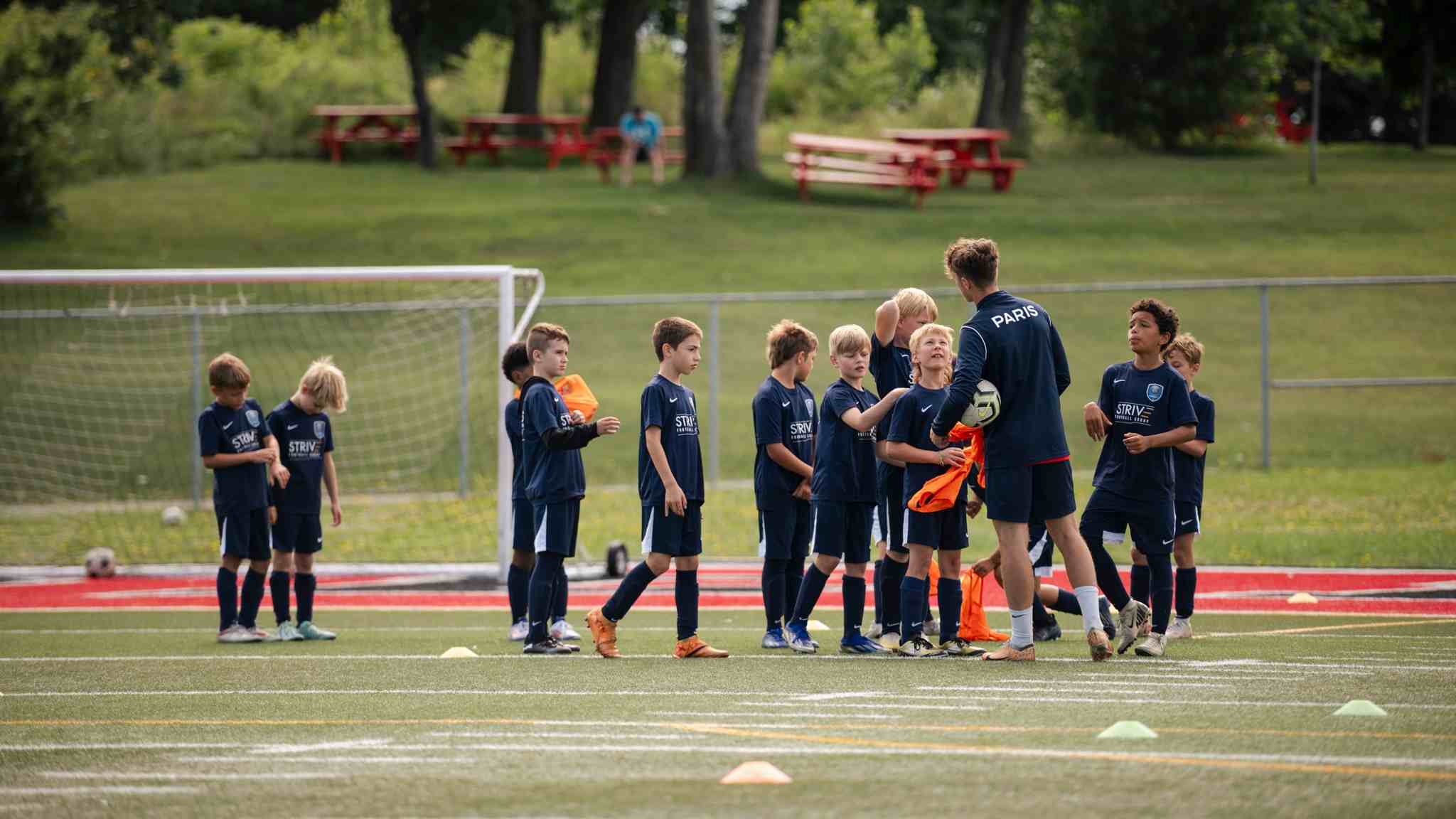 setting up a soccer camp